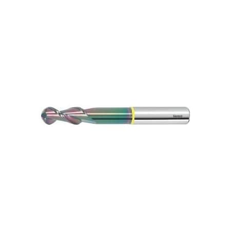 Garant Solid Carbide Ball Nose End Mill, for Aluminum, DLC Coated, 16 mm 207072 16